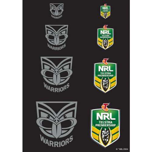 Warriors NRL Logo Icing Sheet - Click Image to Close